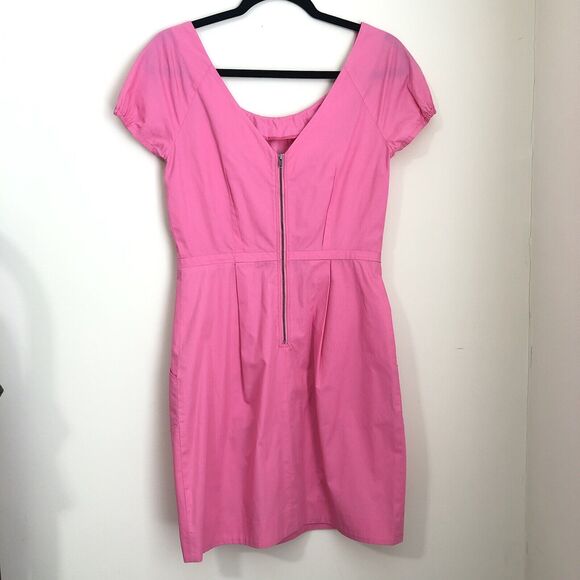 J. Crew Bright Pink Mini Dress - Picture 3 of 5